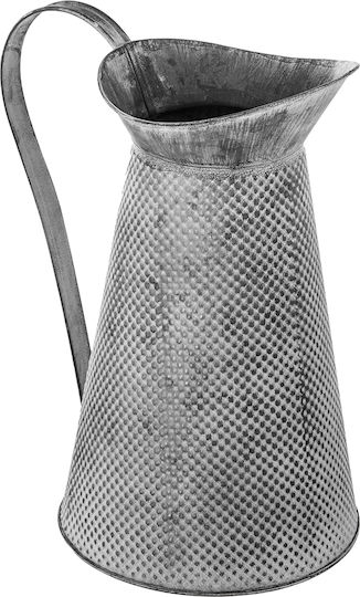 Διακοσμητικό Βάζο Metallisch Zinc Gray 25x16x28.5cm 1Stück