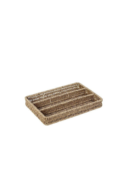 Espiel Wicker Rectangular Decorative Tray 28x19x4cm