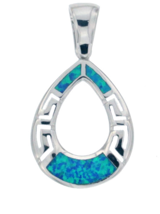 Kremling Träne aus Silber Blau