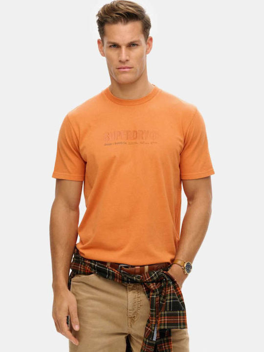 Superdry T-shirt Πορτοκαλί