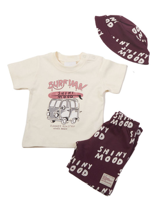 Trax Kids Set with Ecru Shorts 2 Pieces