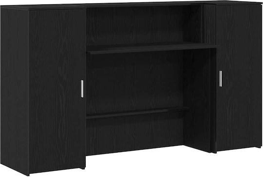vidaXL Professional Office Reception Desk L180xW50xH103.5cm with Cabinet