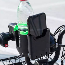 Suport 2-în-1 Telefon și Sticlă de Apă pentru Motocicletă Bicicletă Scuter Cărucior