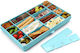 Melii Snackle Box Xl Πλαστικό Παιδικό Δοχείο Φαγητού Μπλε
