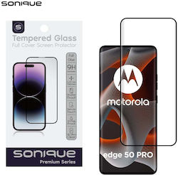 Curvy Glass Sonique Premium Serie HD Vollabdeckung 9H Motorola Edge 50 5G Schwarz