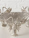 Boltze Decorative Bowl Silver 19.5x19.5cm