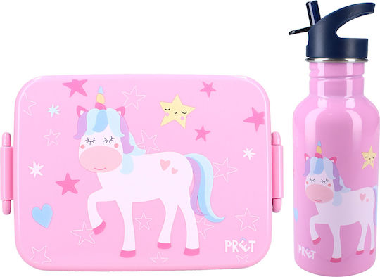 Vadobag Set de mâncare pentru copii din oțel inoxidabil Unicorni 0.5lt Gri x x 5buc