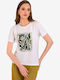 Bluze Damă T-Shirt Alb
