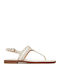 Women's Flat Sandals in White Color