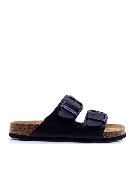 Women's Flat Sandals in Black Color