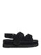 Women's Flat Sandals in Black Color