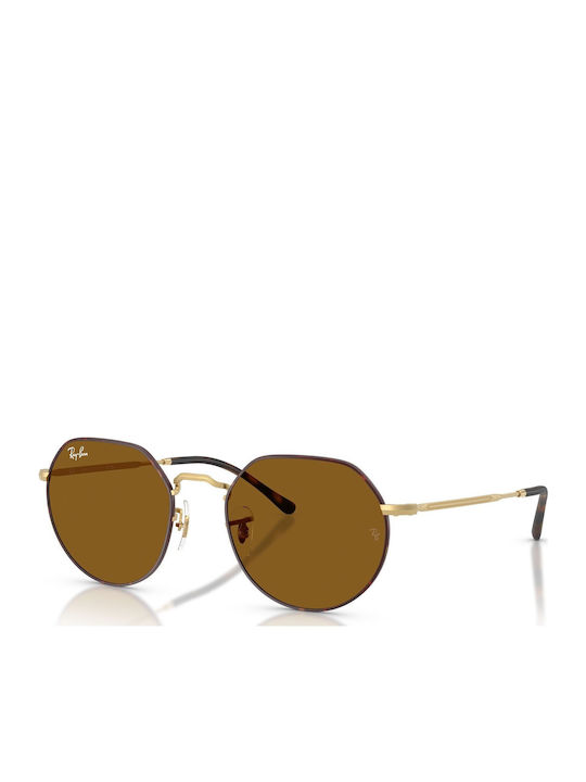 Ray Ban Jack Unisex Γυαλιά Ηλίου με Χρυσό Μεταλ...