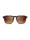 Twig Unisex Sunglasses with Brown Plastic Frame and Brown Lens RTH03