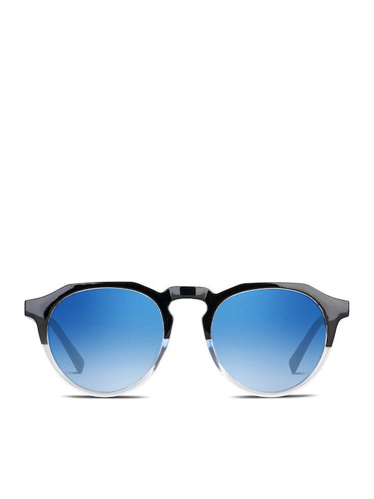 Twig Woolf Unisex Sunglasses with Blue Horn-Rim...