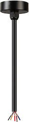 Power Supply Suspension Track Guide Black 3-circuit