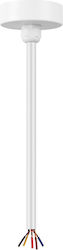Power Supply Suspension Track Guide White 3-circuit