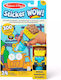 Melissa & Doug Children's Craft Sticker WOW! Activity Book with Sticker Stamp, Bulldozer for Children 3 Years Squash