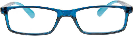 Women's Reading Glasses +4.00 in Blue color 8779