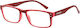Readers Lesebrille +1.00 in Rot Farbe RD604