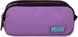 Must Team Monochrome Purple Pencil Case