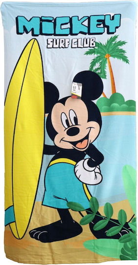 Disney Mickey Mouse Πετσέτα Θαλάσσης Microfiber Fast Dry 70x140εκ Ye18203 Ανοιχτό Μπλε 70x140εκ
