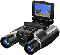 Професионален цифров бинокъл 2.5k UHD 8x цифрово увеличение 12x оптично увеличение 2.4 инчов LCD екран 3.7V 1000 mAh батерия 48M фото резолюция черен Професионален цифров бинокъл 2.5k UHD 8x цифрово увеличение 12x оптично увеличение 2.4 инчов LCD екран 3.7V 1000 mAh батерия 48M фото резолюция черен