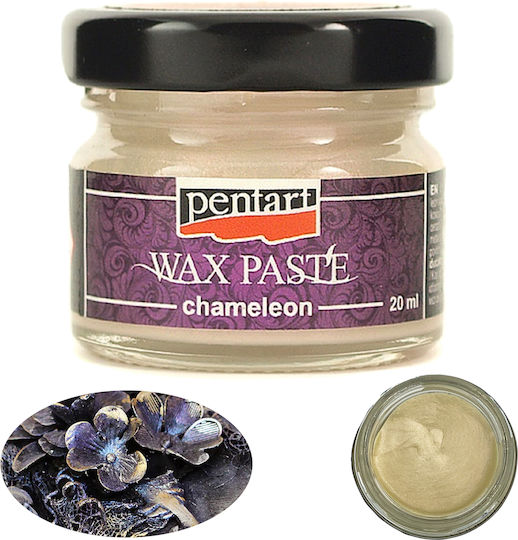 Pastă de Ceară Kameleon Pentart Piersică Sclipitoare Opacă Decorativă 20ml
