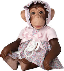 Reborn Baby Doll Diaper Pink Dress Bonnet Pacifier