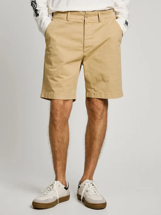 Pepe Jeans Ανδρική Βερμούδα Chino Khaki Beige