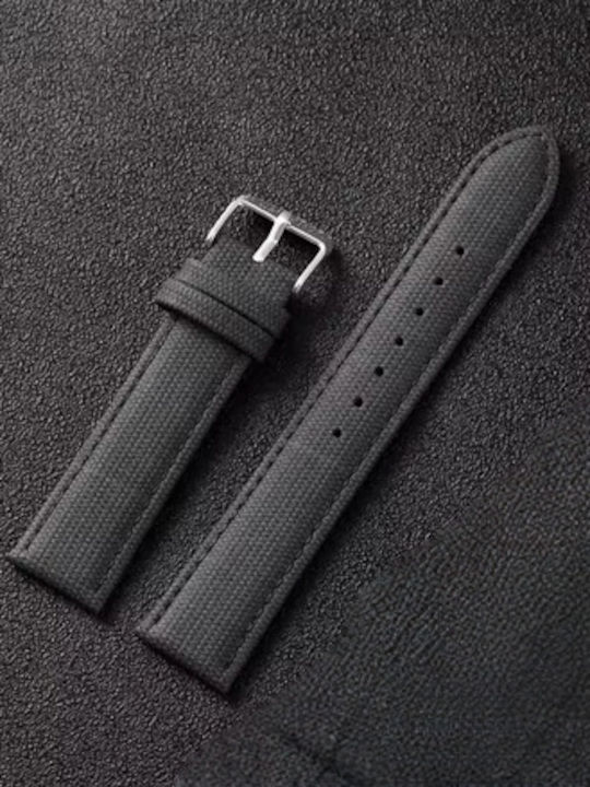 Riemen aus Stoff Schwarz 20mm