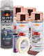 Complete Repair Painting Kit Wheels In Metallic Copper Color V4