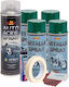 Complete Repair Painting Kit Wheels In Metallic Green Color V4