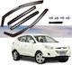 Satz Windabweiser Auto Vorne und Hinten für Hyundai iX35 / Tucson 4Stück