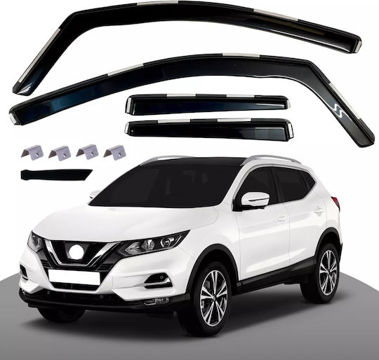 Set deflectoare de vânt Față și spate auto pentru Nissan Qashqai 4buc