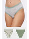 Βαμβακερά Γυναικεία Slip 2Pack Χακί
