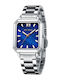 Mini Focus Women's Watch with Blue Metal Bracelet