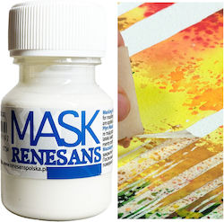 Medium Masking Liquid Latex Watercolor Inks Mask Renesans White 30ml Medium Masking Liquid Latex Watercolor Inks Mask Renesans White 30ml