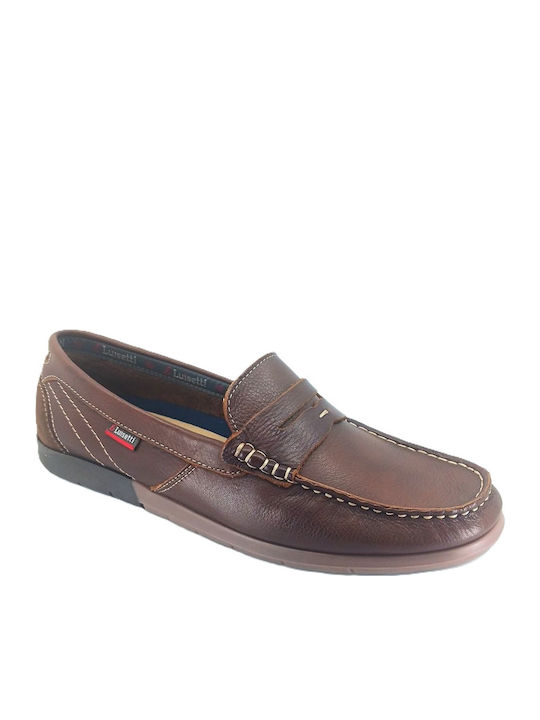 Δερμάτινα Ανδρικά Boat Shoes σε Ταμπά Χρώμα
