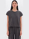 Γυναικείο T-shirt Vintage Black