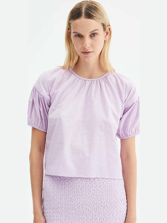 Women's Blouse Cotton Lilac