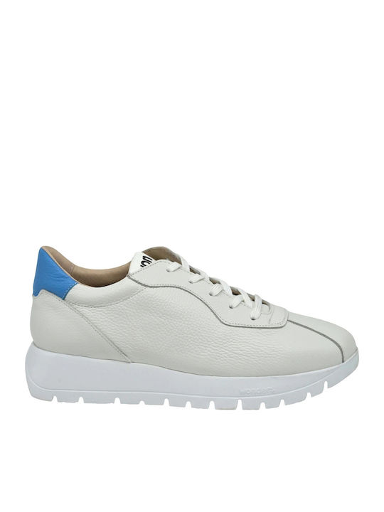 Damen Sneakers Άσπρο Με Γαλάζιο