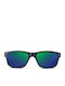 Twig Weider Unisex Sunglasses with Gray Horn-Rimmed Frame and Green Polarized Mirror Lens WDR02