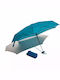 Muitomas Regenschirm Kompakt Blau