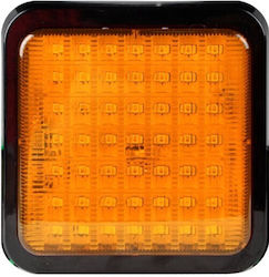 Оранжев мигащ светлинен индикатор за ремарке 120x125mm LED винт Agroequip Agroequip