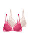 Pink/beige Сутиен за Дълбоко Деколте & с Банели 2Pack