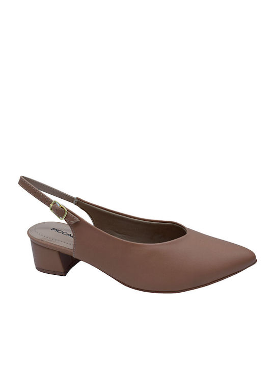 Piccadilly Pumps mit flachem Absatz Beige