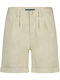 Women's Bermuda Shorts Linen Red