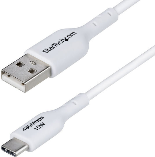 StarTech USB 2.0 Cable USB-C male - USB-A Λευκό 1m USB2AC1MNCWHE