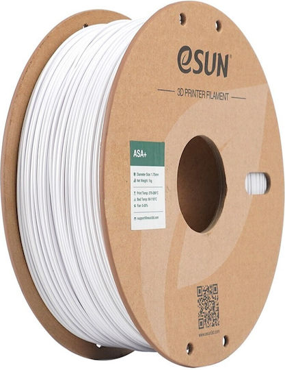 Esun ASA Filament imprimantă 3D 1.75mm Cold White 1kg