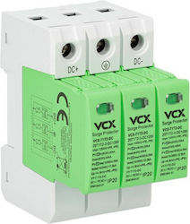 VCX Мълниезащитен Панел Тип T1 / T2 Триполюсен Максимален Разряден Ток 12.5kA
